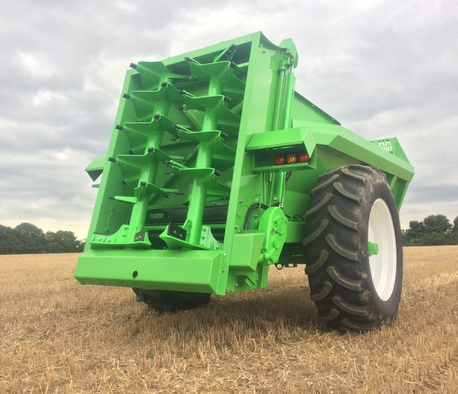 New AXON VB1000 single axle 16Mt manure spreader For Sale